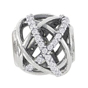Pandora Sterling Silver Pave Galaxy Charm